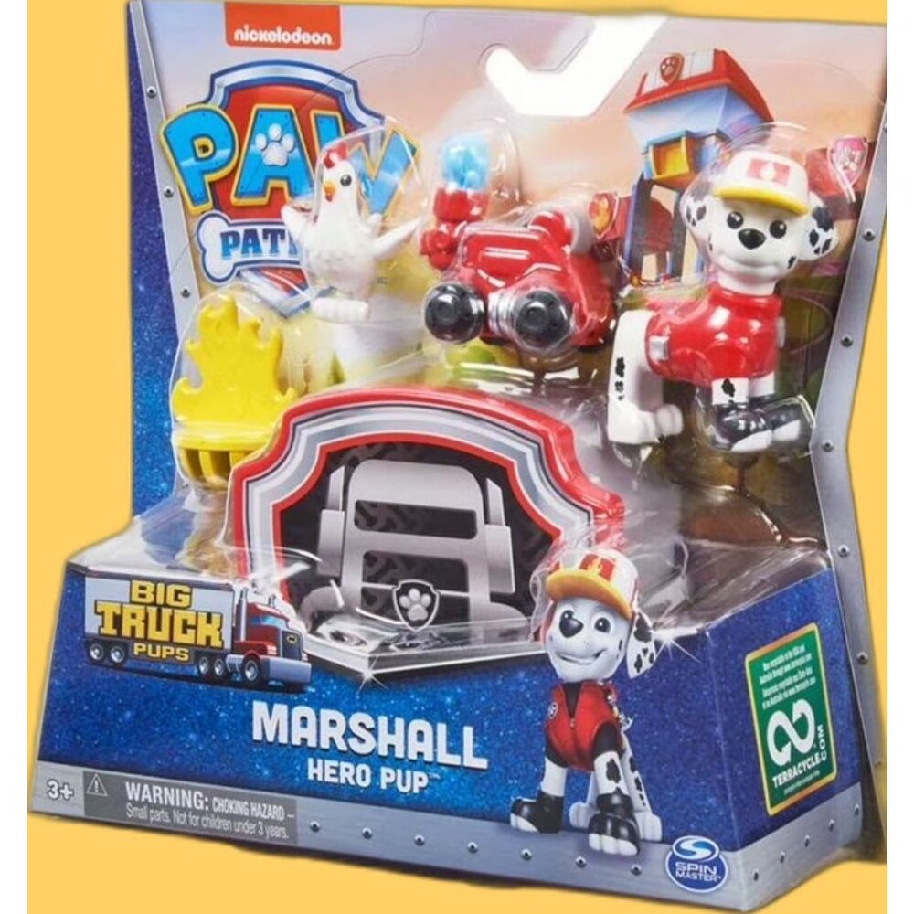 NIB Paw Patrol Marshall Big Truck Pups Hero Pup Playset Clip On Drone Toy